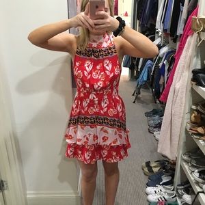 Parker Halter Floral Dress